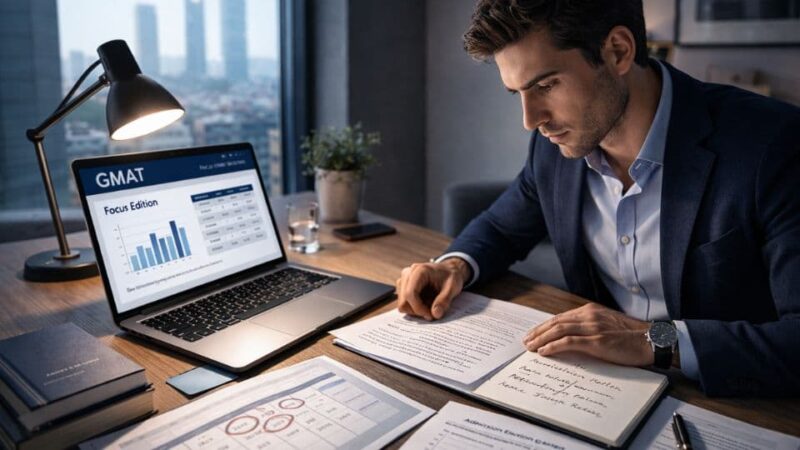 Guía para preparar la admisión a un MBA: GMAT, carta, entrevistas y plazos en España 1 Aspirante MBA preparando proceso admisión