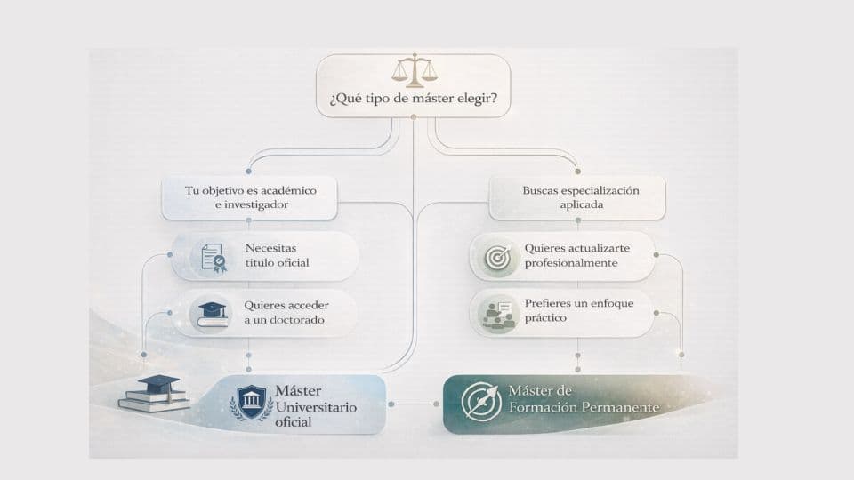 Qué es un Máster de Formación Permanente y en qué se diferencia de un máster oficial 4 Cómo elegir entre Máster de Formación Permanente y Máster oficial